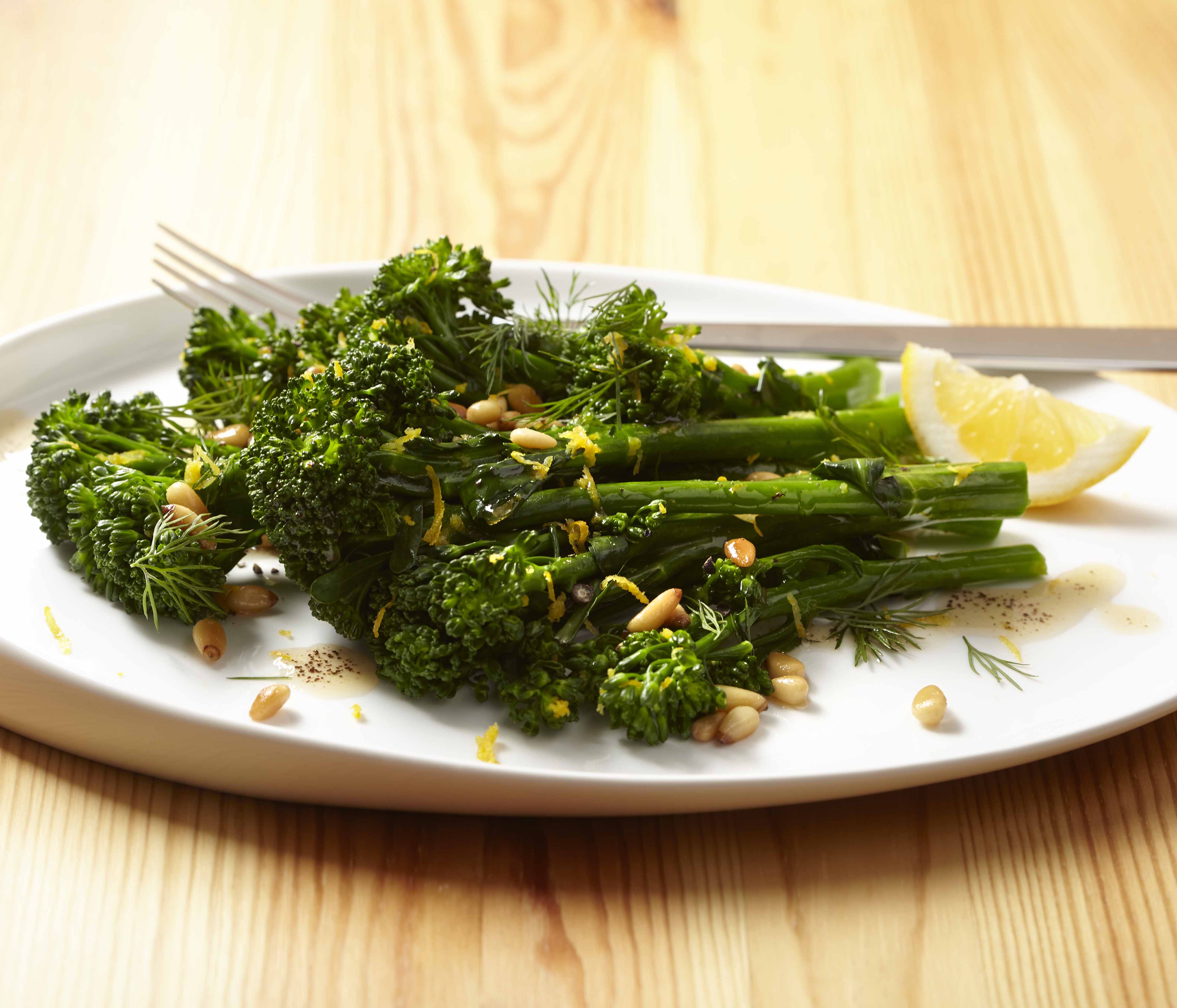 Lemon Pine Nut Broccolini Sunkist