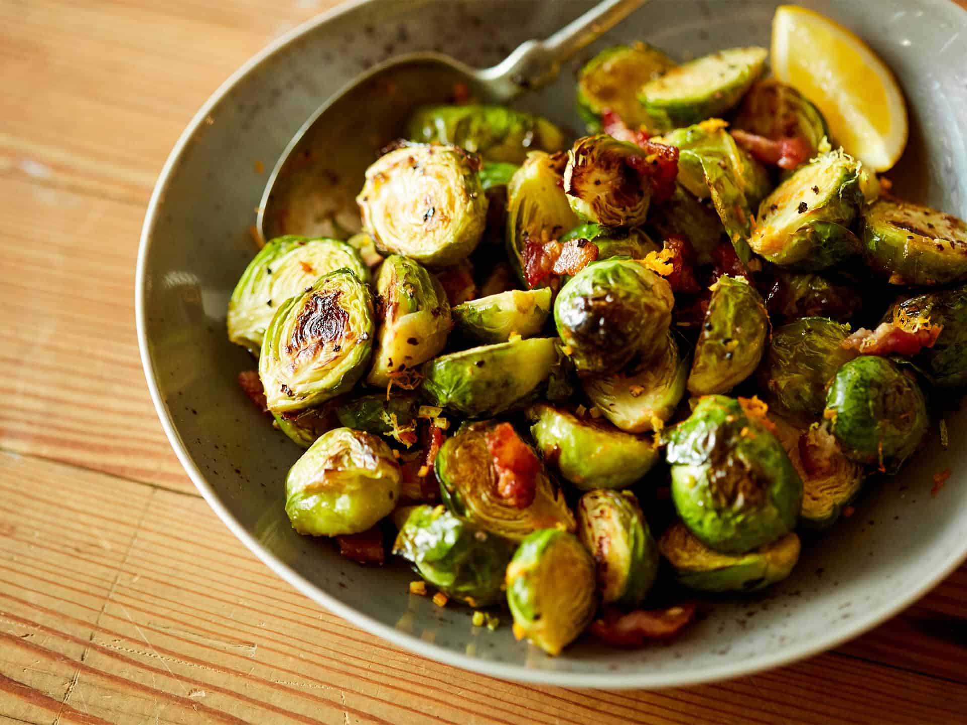 Roasted Brussels Bacon Citrus