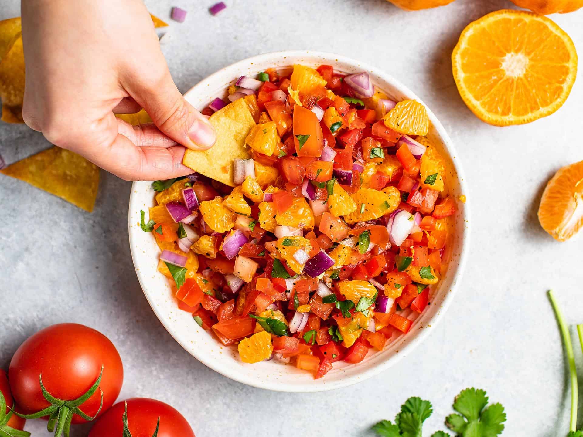 Orange tomato bowl