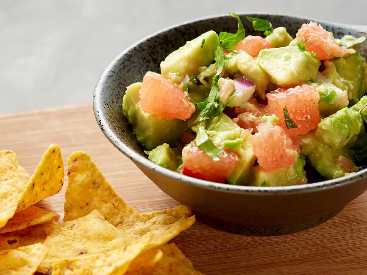 Grape fruit guacamole