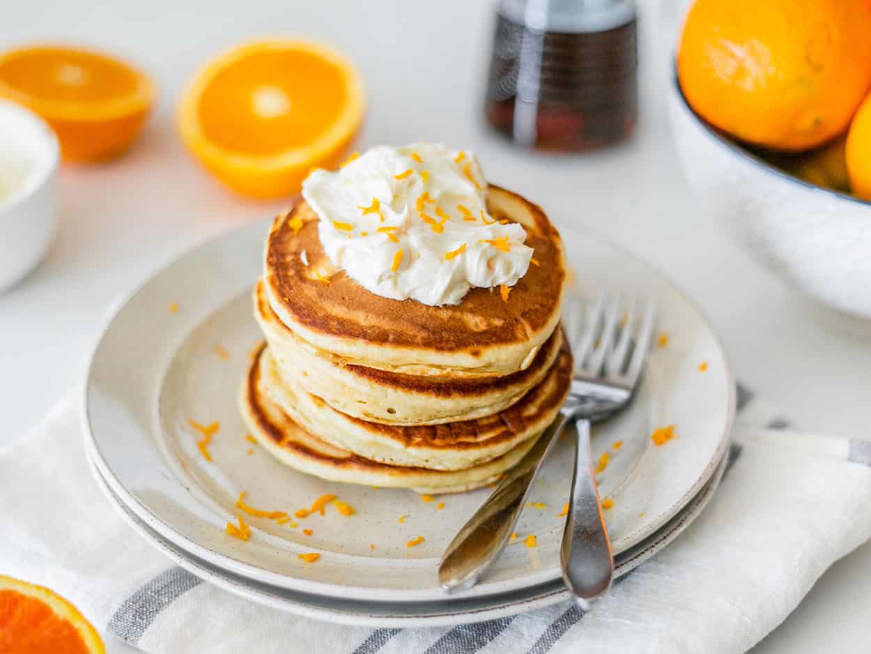 Orange Cream Pancakes
