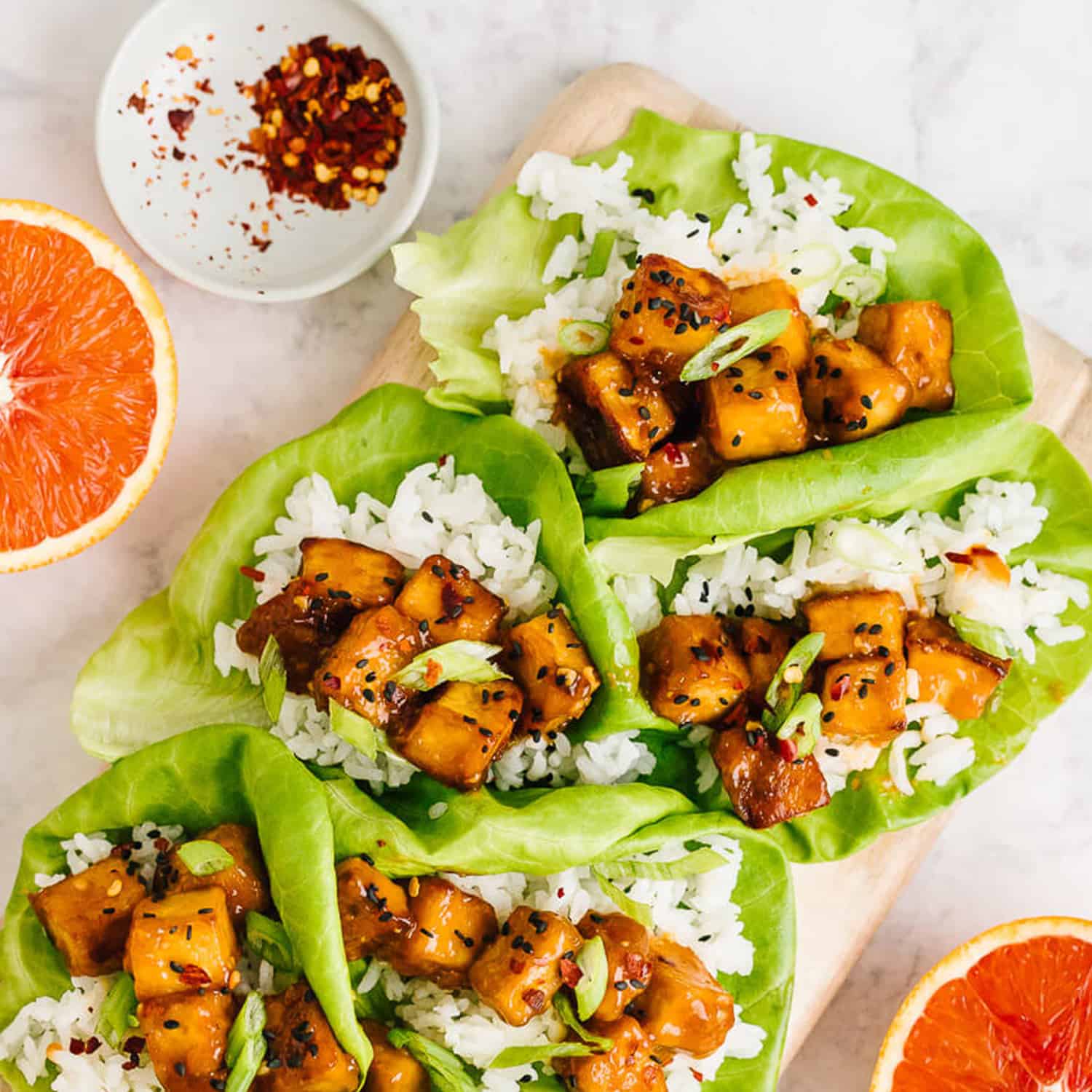 Tofu Lettuce Wraps