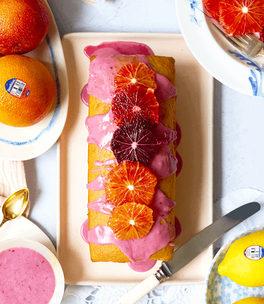 Cardamom-Scented Sunkist® Blood Orange Loaf.